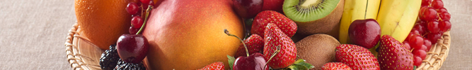 Fruits et corbeilles de fruits