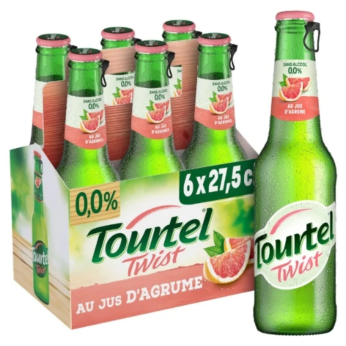 Bière Aromatisée Jus d' Agrumes Sans Alcool 0,0% TOURTEL TWIST - 6x27,5cL 