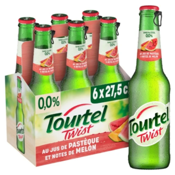 Bière Aromatisée Jus de Pastèque et Melon Sans Alcool 0,0% TOURTEL TWIST - 6x27,5cL
