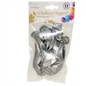 12 ballons métal