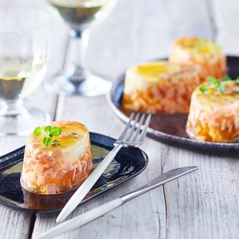Aspic œuf dur jambon