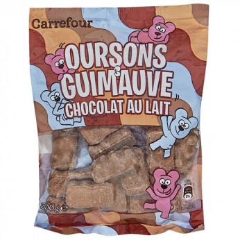 Bonbons guimauve chocolat au lait