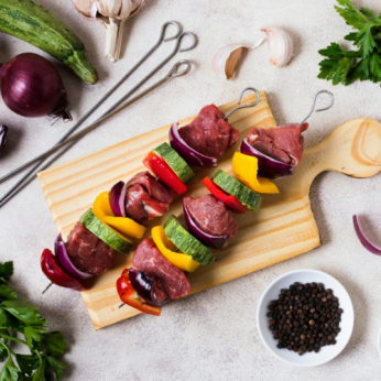 6 brochettes de bœuf gourmandes