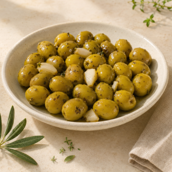 Olives Vertes à la Méditerranéenne