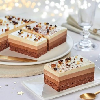 Entremet 3 chocolats - 4 parts