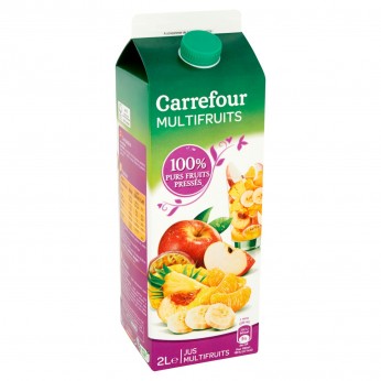 Jus de fruits 100% purs fruits pressés Carrefour