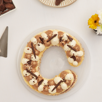 Letter Cake - Trois Chocolats - 6 Parts