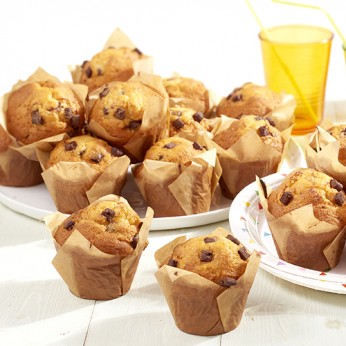 4 muffins vanille chocolat