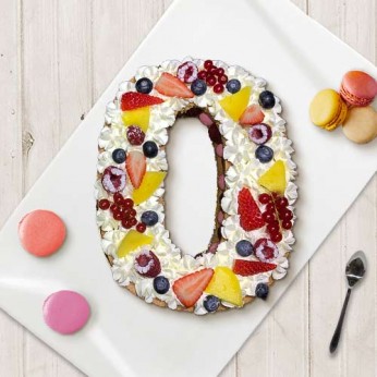 Number Cake - Framboise - Numéro 0 - 8 parts