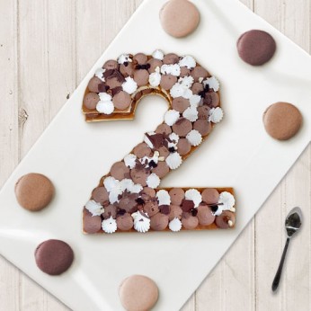 Number Cake - Trois chocolats - Numéro 2 - 15 parts