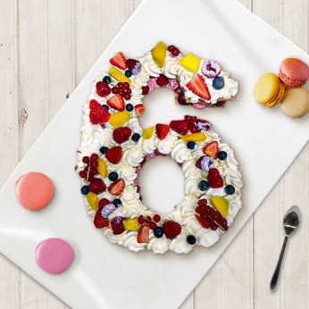 Number Cake - Fraisier - Numéro 6 - 8 parts