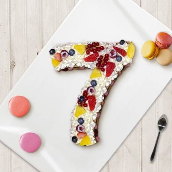 Number Cake - Framboise - Numéro 7 - 8 parts