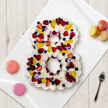 Number Cake - Fraisier - Numéro 8 - 8 parts