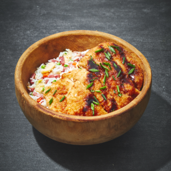 Poulet Katsu et Riz Cantonais Grand Format