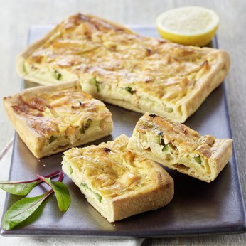 Quiche aux 4 fromages en bande - 10 parts