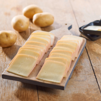 Raclette fumée, nature, cœur de tomme