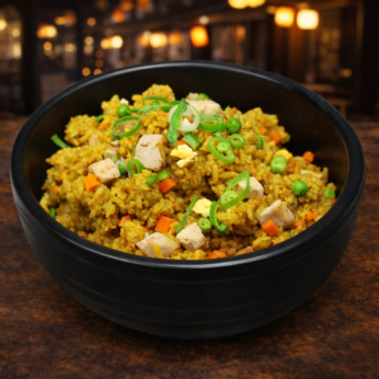 Riz curry au poulet