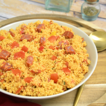 Taboulé au chorizo et poivrons
