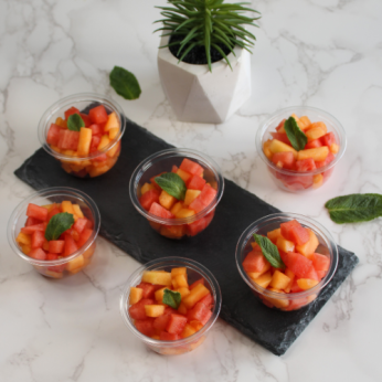 Verrines de fruits duo été