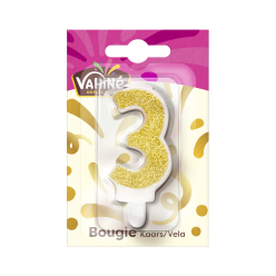 Bougie  anniversaire n° 3 VAHINE