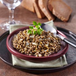Lentilles aux oignons