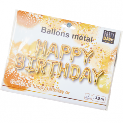 Ballons Happy Birthday Or