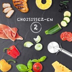 Pizza - 2 saveurs au choix - 8 parts