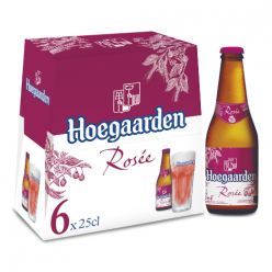 6 Bières rosées aromatisées framboise Hoegaarden