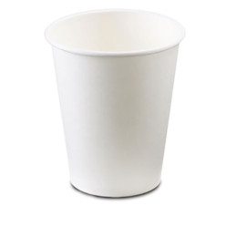 20 gobelets blancs en carton - 25cl 
