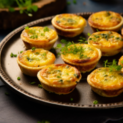 9 mini quiches lorraine