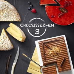 Assortiment de 3 gâteaux (18 parts)