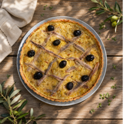 Quiche pissaladière individuelle