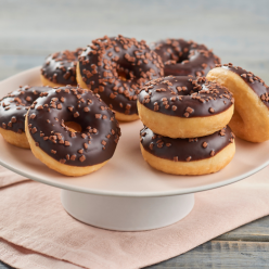 4 Micro donuts choco poppies