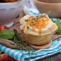 Croisillon poulet parmesan basilic