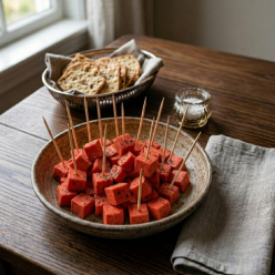 Dés délice pesto rouge