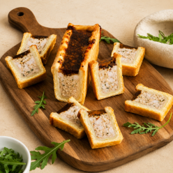 Mini pâté en croûte cocktail poulet moutarde
