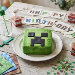 Gâteau Minecraft