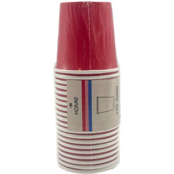 20 gobelets rouges en carton - 10cl