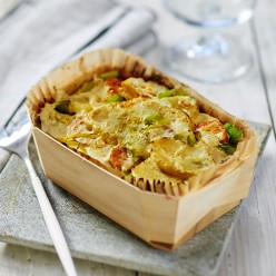 Gratin de pommes de terre aux légumes