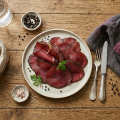Gravlax De Bœuf en Carpaccio Mariné Epices et Herbes