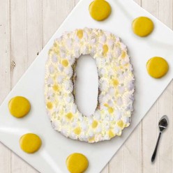 Number Cake - Chocolat blanc / Citron - Numéro 0 - 15 parts