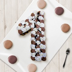 Number Cake - Trois chocolats - Numéro 1 - 15 parts