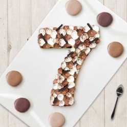 Number Cake - Trois chocolats - Numéro 7 - 8 parts
