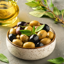 Olives dénoyautées herbes