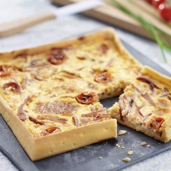 Quiche lorraine en bande