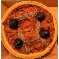 Quiche pissaladière individuelle x2