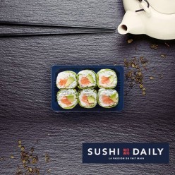 6 Verde makis au saumon