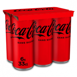 Soda Coca Cola Sans Sucre (33cl x 6)