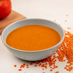 Soupe BIO lentille corail et cumin