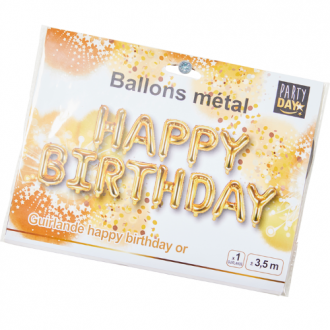 Ballons Happy Birthday Or